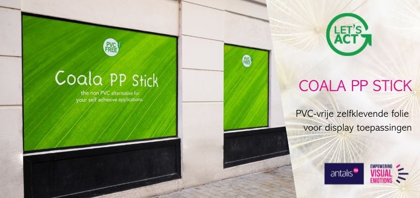 PVC-vrije zelfklevende folie voor display toepassingen