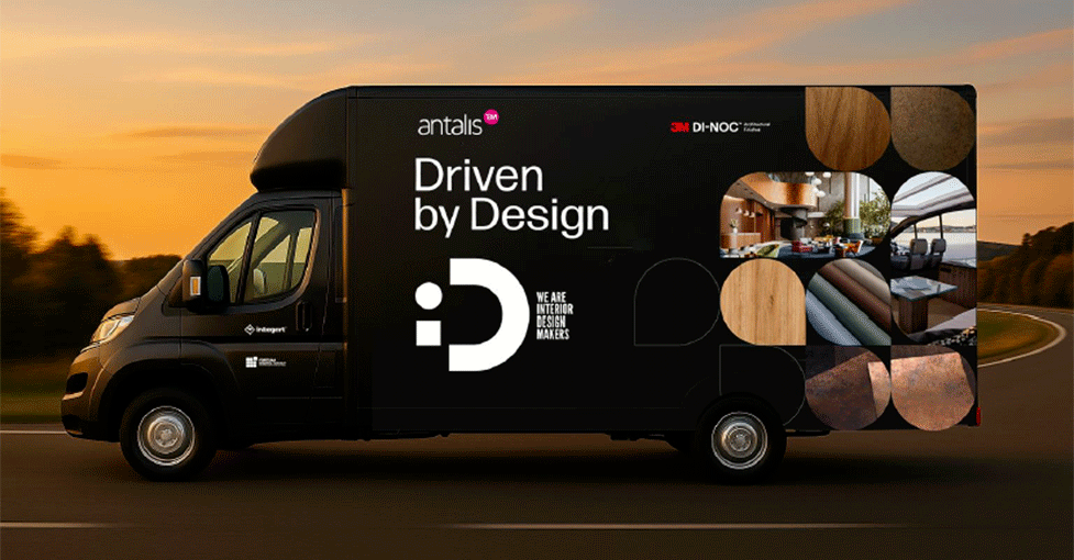 Mobiele designshowroom van Antalis
