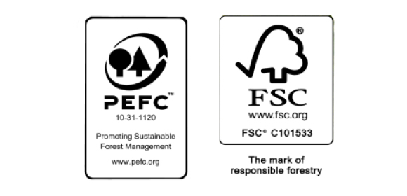 PEFC en FSC logo's