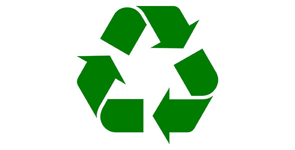Recycleerbare verpakking symbool