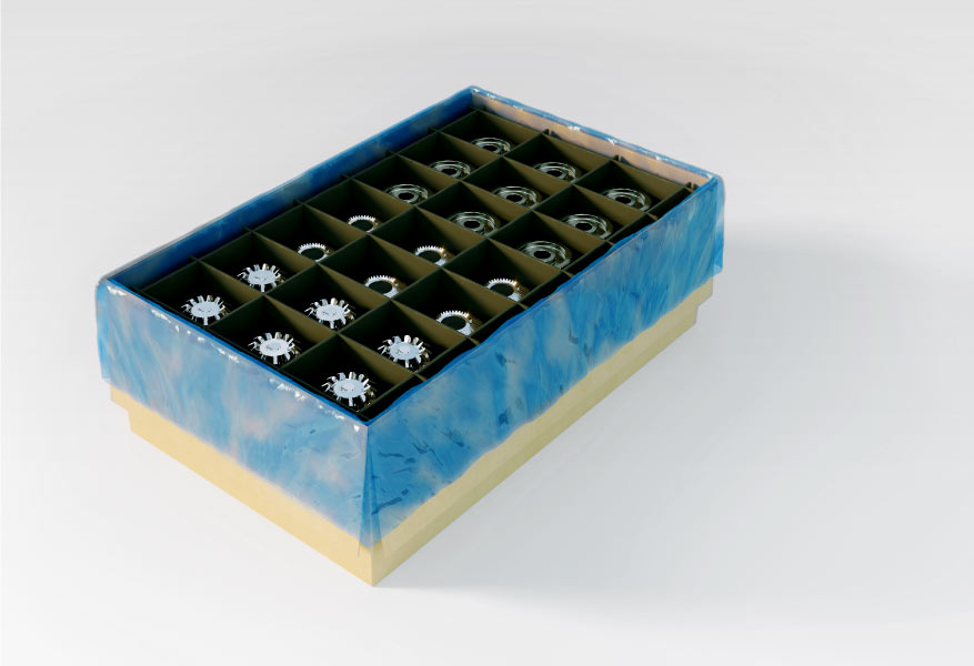 producten beschermd in een krat