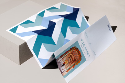 OPVOUWBARE KAART GEDRUKT OP PRINT SPEED