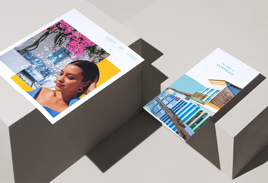 Kleurrijke zomerfolder gedrukt op Print Speed Laserjet