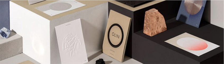 Overzicht van de verschillende tinten Olin Origins papier