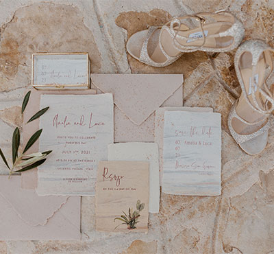 Invitatieontwerp voor een elopement
