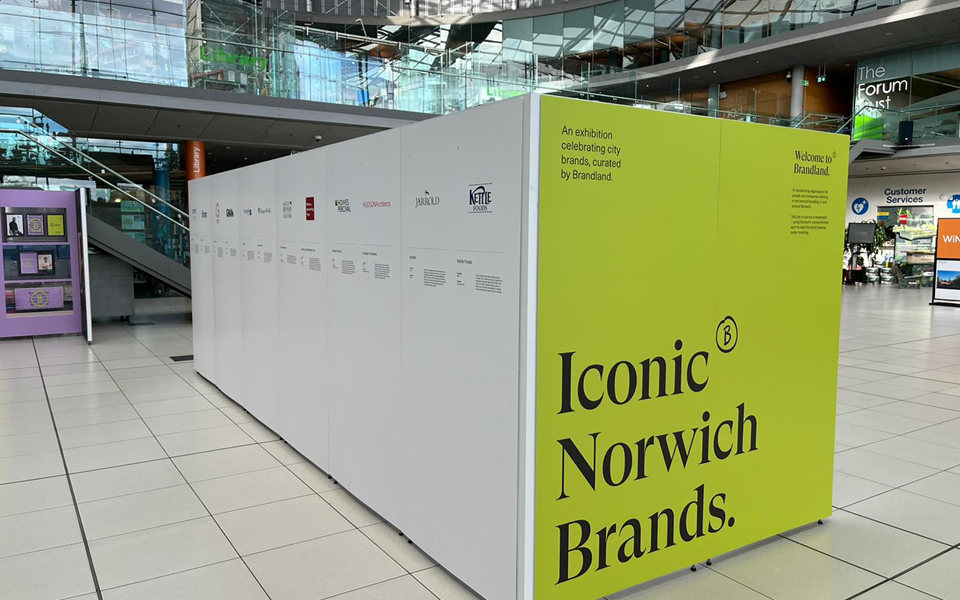 Iconic Norwich Brands beurs - duurzame stand