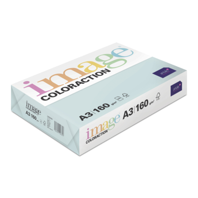 gekleurd papier Image Coloraction lagoon/lichtblauw 160g 420x297mm ingeriemd FSC®