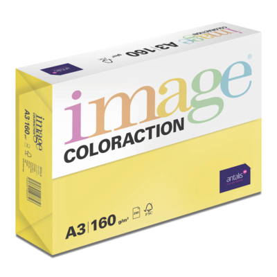 gekleurd papier Image Coloraction sevilla/diepgeel 160g 210x297 ingeriemd FSC®