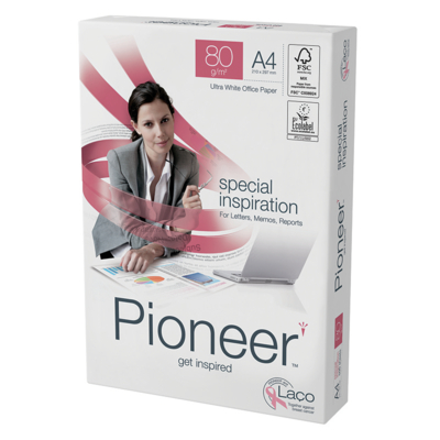 kopieerpapier Pioneer office paper wit 80g 420x297mm ingeriemd FSC®
