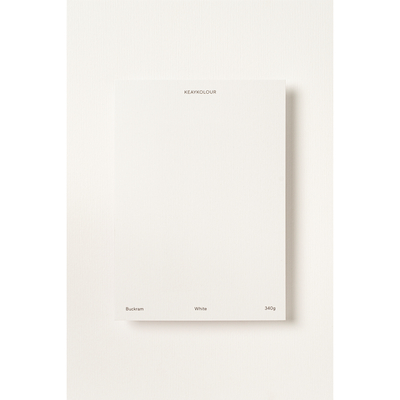 Keaykolour Buckram White 340g/m² 700mm x 1000mm ingeriemd FSC®