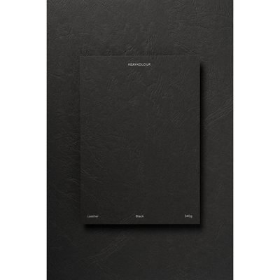 Keaykolour Leather Black 340g/m² 700mm x 1000mm ingeriemd FSC®