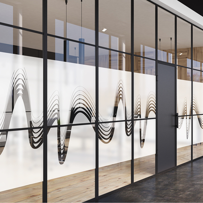 Coala Windows Decor Pattern, Rollercoaster, Contemporary wave, PET Base, PS acrylic adhesive, 40 µ 1525 mm