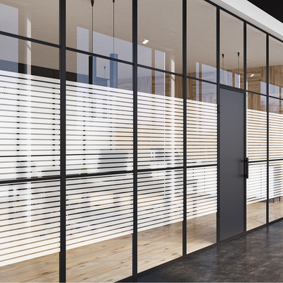 Coala Windows Decor Pattern, Frosted Bars Medium, Frosted lines 35 mm /, ,10 mm clear, PET Base, PS acrylic adhesive, 40 µ 1525 mm