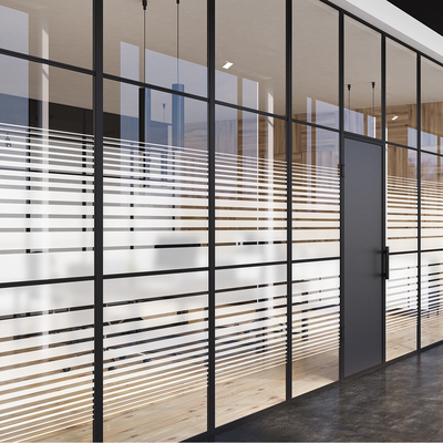 Coala Windows Decor Pattern, Declining Lines, Horizontal lines of, ,different width, PET Base, PS acrylic adhesive, 40 µ 1525 mm