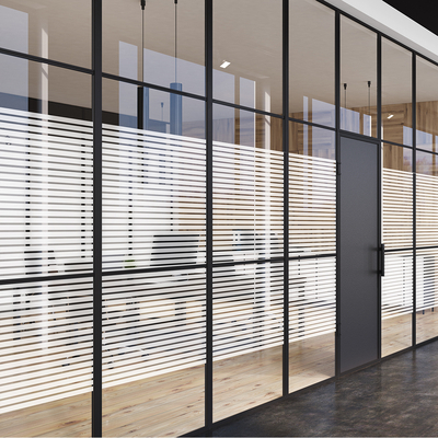 Coala Windows Decor Pattern, White Lines Medium, White lines 18mm - 6mm, ,clear, PET Base, PS acrylic adhesive, 40 µ 1525 mm