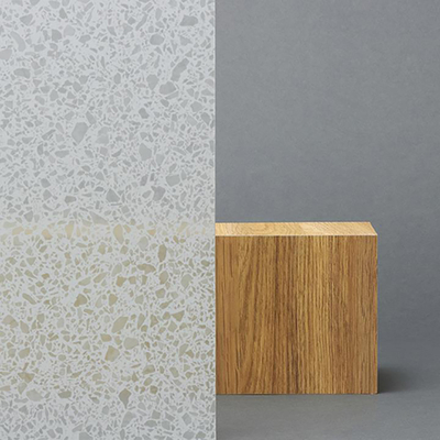 3M Fasara decoratieve glasfolie - SH2FGTZ Stone terrazzo white, 1270 mm x 30 m