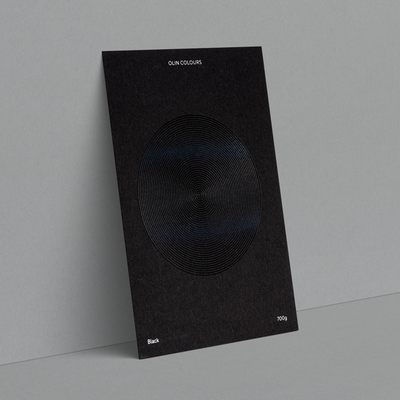 gekleurd papier Olin Colours Black 700g 700x1000mm ingeriemd FSC®