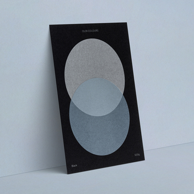 gekleurd papier Olin Colours Black 240g 700x1000mm oningeriemd op palletten FSC®