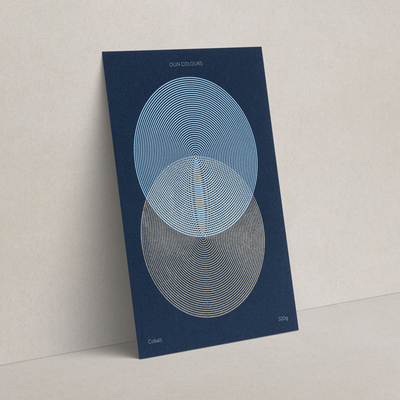 gekleurd papier Olin Colours Cobalt 240g 700x1000mm ingeriemd FSC®