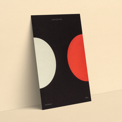 gekleurd papier Olin Colours Hot Brown 120g 700x1000mm ingeriemd FSC®