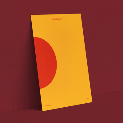 gekleurd papier Olin Colours Old Gold 170g 700x1000mm ingeriemd FSC®