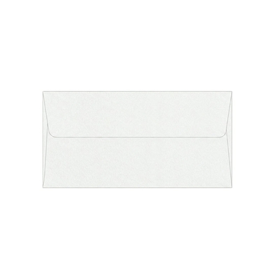 Rives Tradition helderwitte envelop, 114 x 224 mm (C6/5), 120 g/m², dubbelzijdig beschrijfbaar met viltstift, brede klep (81 mm) met beschermstrip. Doos met 500 enveloppen.