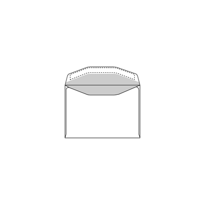 envelop Speedmail venster links gegomd wit 80g 162x229mm doos met grijze binnendruk FSC®