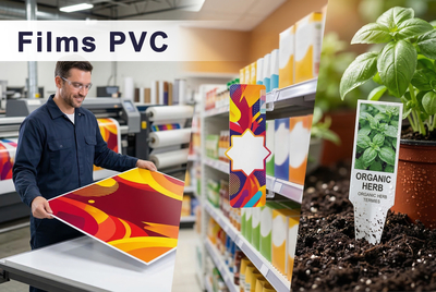 Matte, glanzende, kristalheldere of ontspiegelende PVC-folies, bestand tegen slijtage en geschikt voor bewegwijzering en duurzame toepassingen.