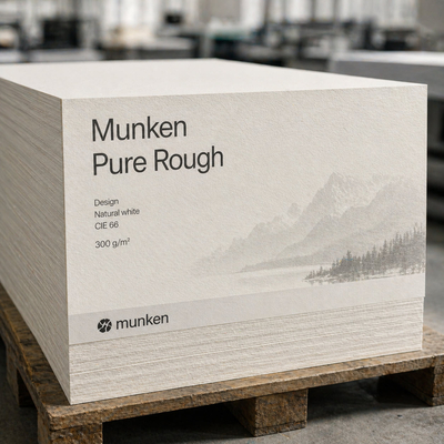 Munken Pure Rough – Premium crèmekleurig ruw offsetpapier met een luchtige structuur