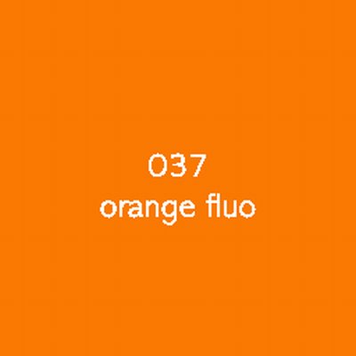 zelfklevende film Oracal 6510 fluorescent Permanente solvent lijm 037-oranje fluo 154g 1260mm x 50m