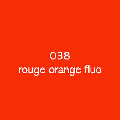 zelfklevende film Oracal 6510 fluorescent Permanente solvent lijm 038-rood oranje fluo 154g 1260mm x 50m