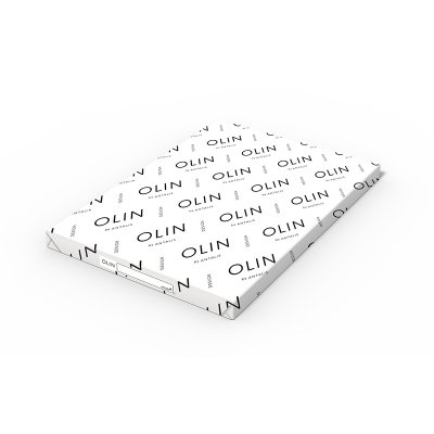 envelop Olin Regular strip natural white 90g 162x229mm doos met bruine binnendruk FSC®