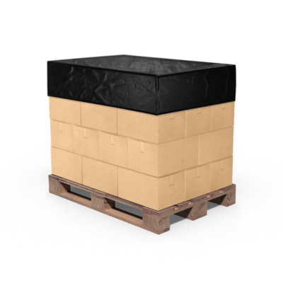 Pallet afdekfolie 50µ zwart 1000 x 1200 folded