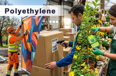 Polyethyleen – Water- en scheurbestendige synthetische folies, ideaal voor duurzame bewegwijzering en documenten.