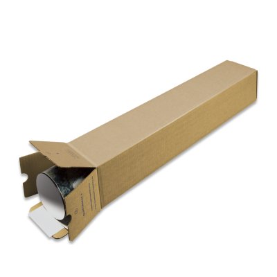 Vierkante koker bruin Enkelgolf B-golf inw. Formaat 500 x 105 x 105