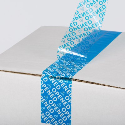 Security Tape 23µ blauw 50mm x 50m lijm: Acryl