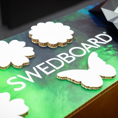 Swedboard Fibre FR – Brandvertragend Karton voor Indoor Displays