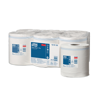 Tork Universal Wiper 310 center feed roll wit 200mm x 300m doos