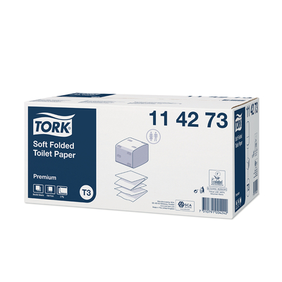 Tork Premium Toilet Paper Folded wit 110x190mm doos