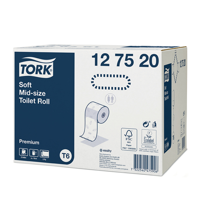 Tork Premium Toilet paper Compact roll wit 99mm x 90m doos