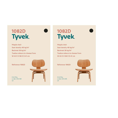 Tyvek®, 1082D Classic, polyethyleen, wit,105g/m2, 270µm,450mm x 640mm, B1, pak van 250 vellen
