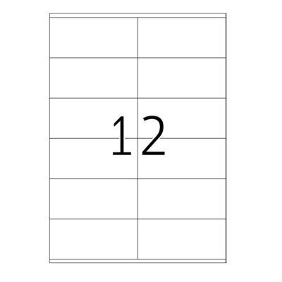 zelfklevend Xerox Multi-use Labels  wit permanent zonder splitten wit 70g 105x44mm doos FSC® 003R97405