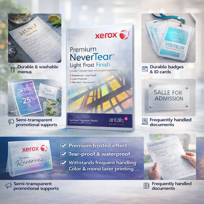 Xerox Premium NeverTear Light Frost Finish