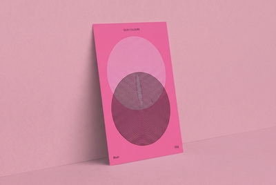 gekleurd papier Olin Colours Blush 90g 450x640mm ingeriemd FSC®