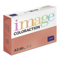 gekleurd papier Image Coloraction chile/koraalrood 80g 420x297mm ingeriemd FSC®
