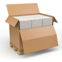 Container dozen bruin Dubbelgolf BC-golf inw. formaat 1180 x 780 x 1080
