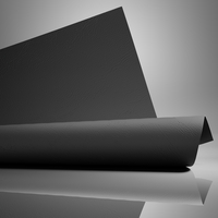 Keaykolour Leather Black 340g/m² 700mm x 1000mm ingeriemd FSC®