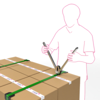 Hand strappingapparaat voor handmatig gebruik zegeltang