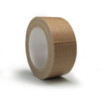 Papertape versterkt kraft 50mm x 25m lijm: hotmelt