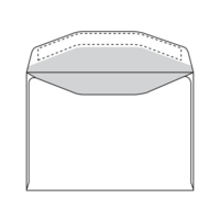 envelop Speedmail gegomd wit 80g 114x162mm doos met grijze binnendruk FSC®